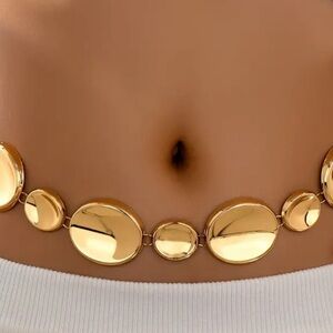 Gold Plated Women's Statement Belt